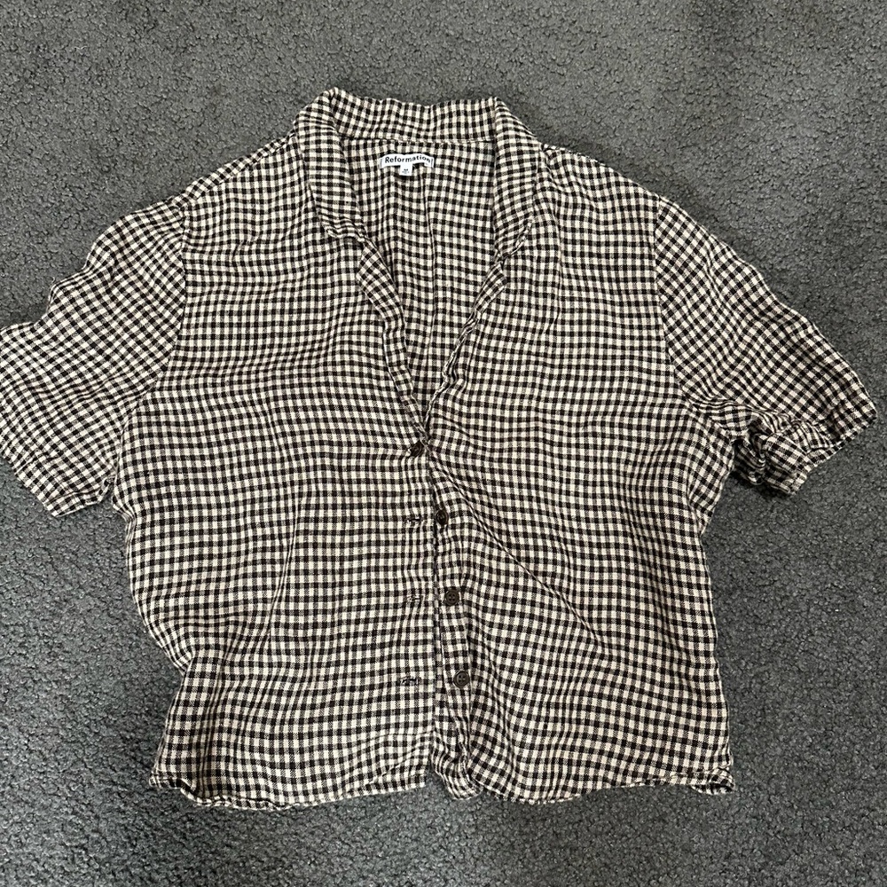 Reformation Linen top